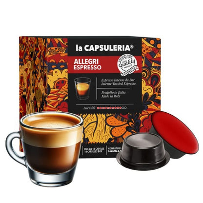 Caffè Allegri Espresso - Capsule compatibili con Lavazza A Modo Mio®