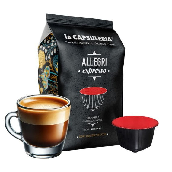 Caffè Allegri Espresso - Capsule Compatibili Con Nescafè Dolce Gusto®* 80 Pz