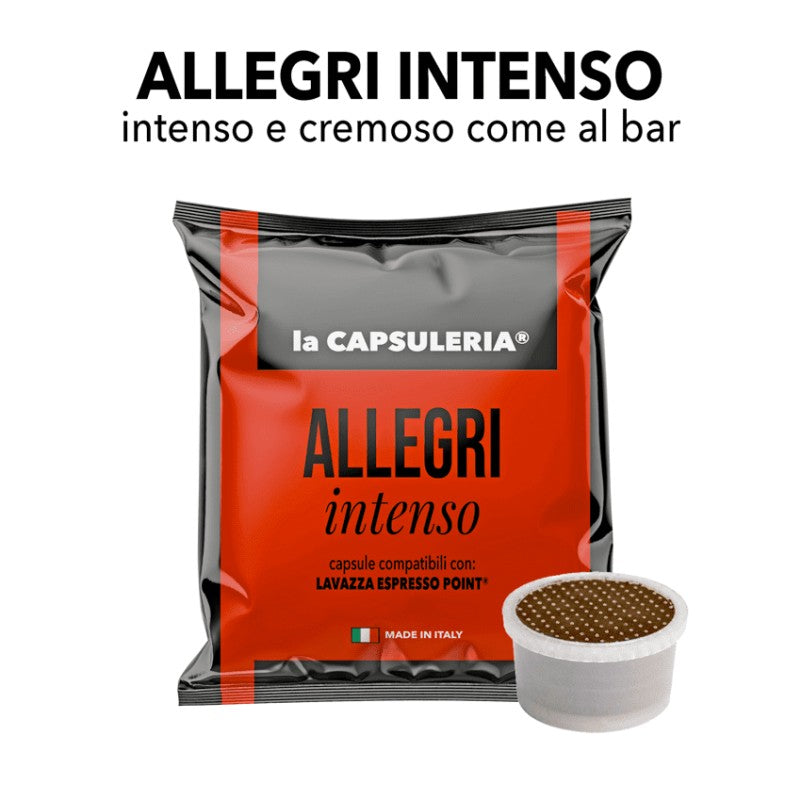 Caffè Allegri Intenso - Capsule compatibili con Lavazza Espresso Point 100Pz