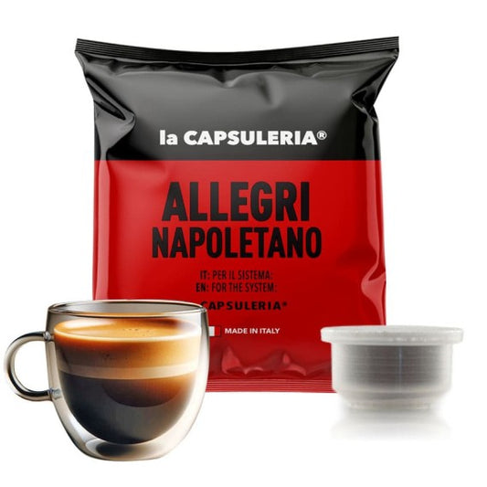 Caffè Allegri Napoletano - Capsule per il sistema La Capsuleria 100Pz